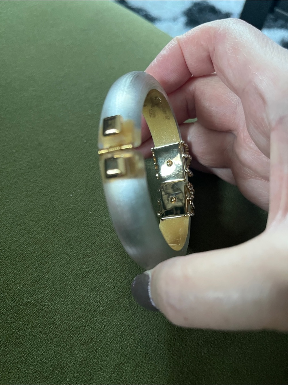 Alexis Bittar Lucite/Crystal Bracelet - Picture 6 of 8